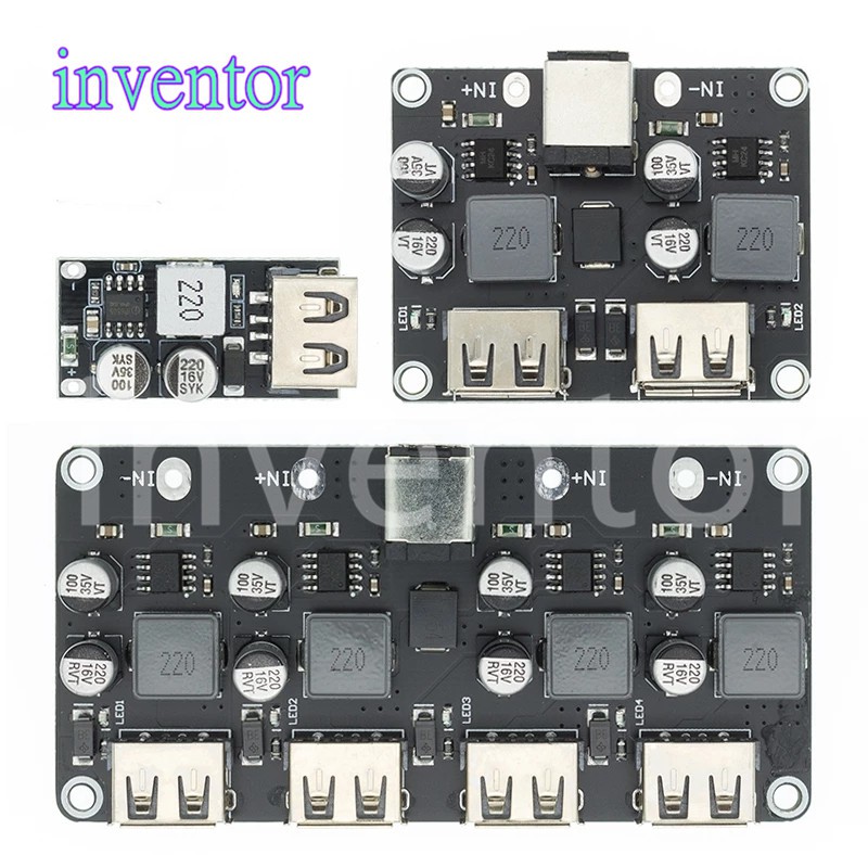 Mô-đun mạch Buck sạc hạ áp USB QC3.0 QC2.0 USB 5V DC-DC sang sạc nhanh 6-32V 9V 12V 24V