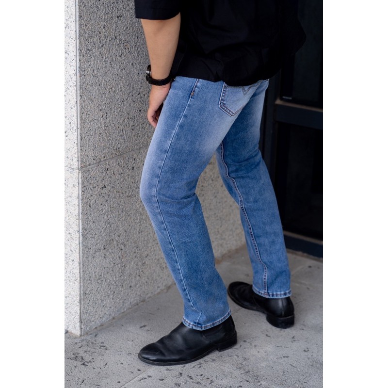 [⚡Tặng quần⚡️] Quần jean nam VNXK ống đứng xanh nhạt | BigBuy360 - bigbuy360.vn