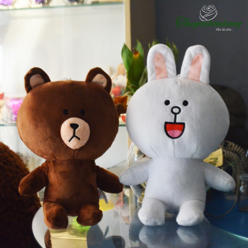 Gấu brown và thỏ cony - Gấu bông brown