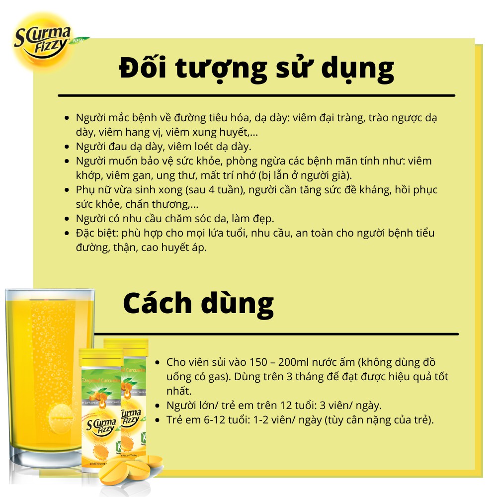 Dạ Dày Scurma Fizzy - Chống Đau Dạ Dày, Trào Ngược, Viêm Loét | BigBuy360 - bigbuy360.vn