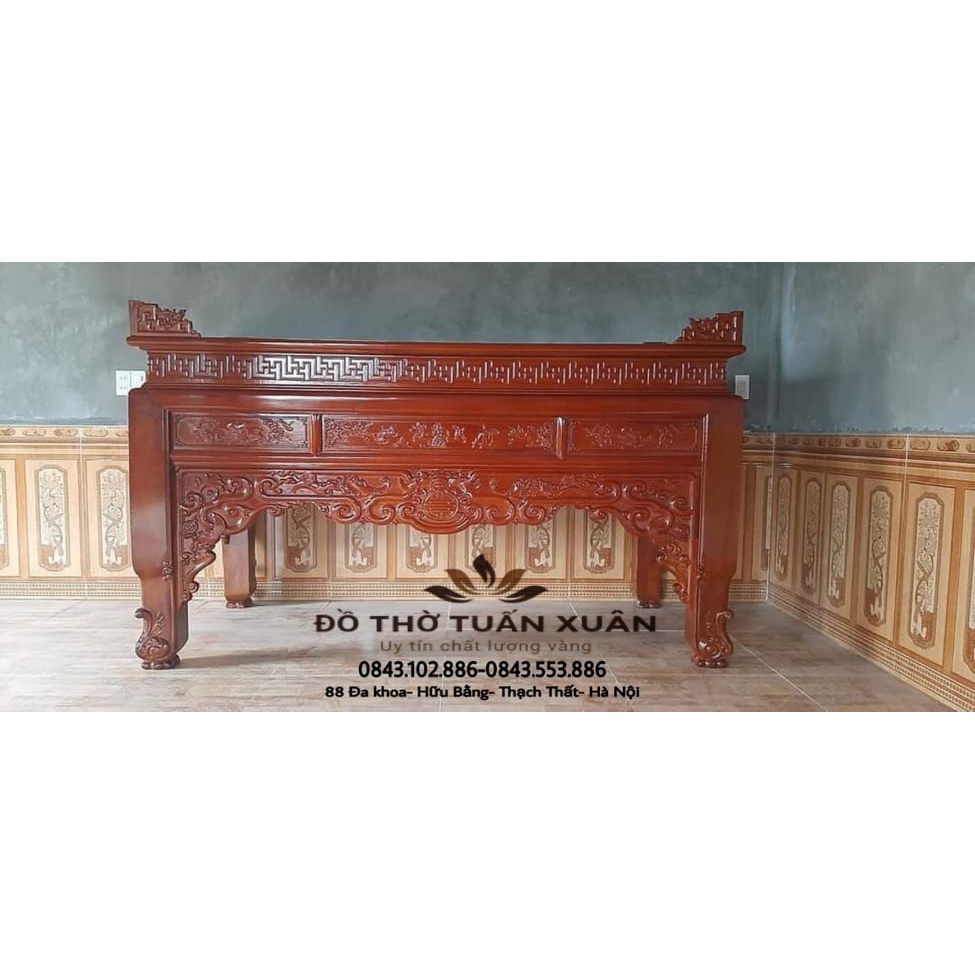 Án thờ gỗ sồi đẹp chất lượng uy tín nhất thị trường