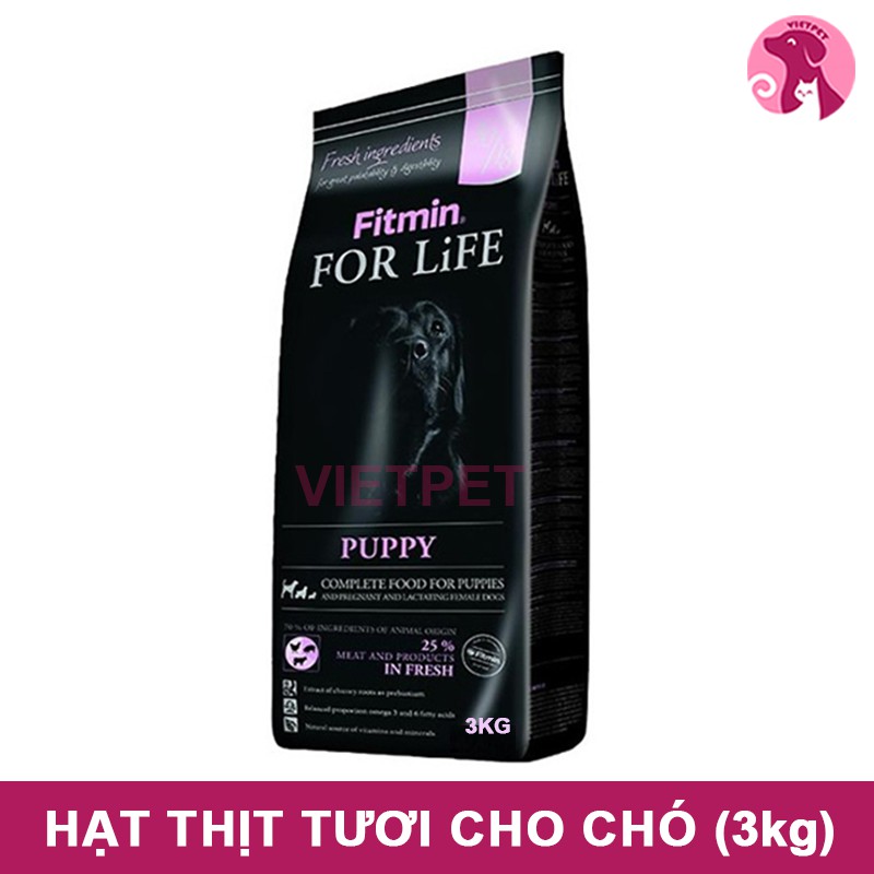 Thức ăn cho chó Fitmin Folife Puppy 3kg Dành Cho Mọi Giống Chó <12th Tuổi