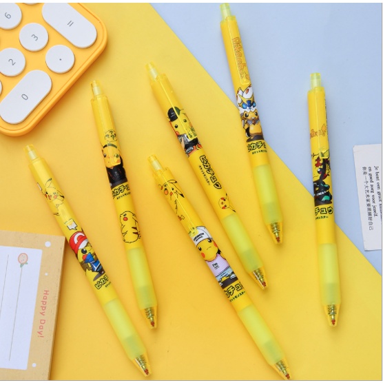 Bút bi bấm chuột vàng BBB27 viết cute dễ thương