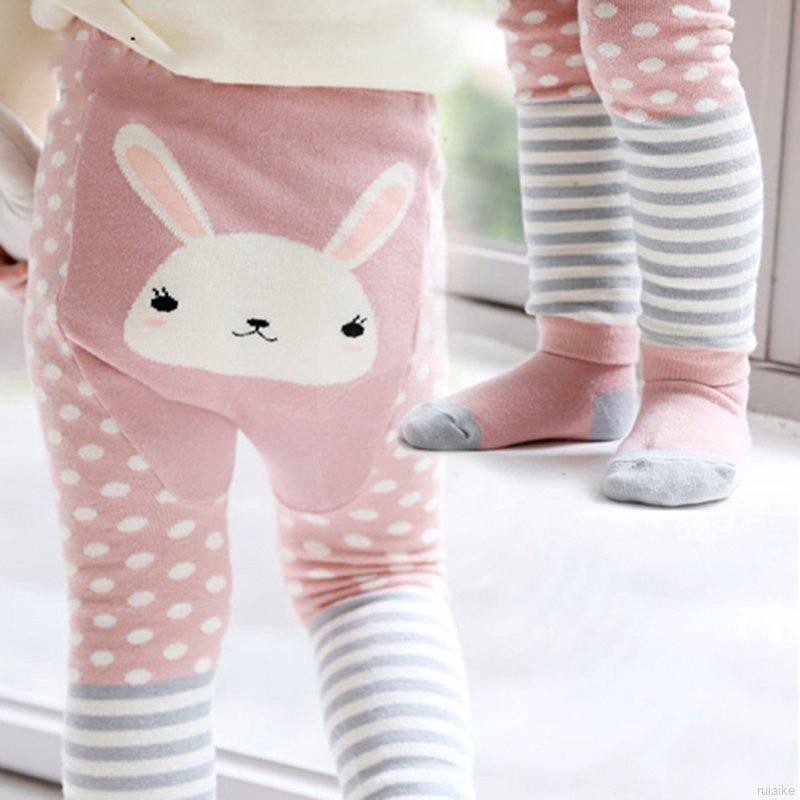 Quần Legging Cotton Họa Tiết Hoạt Hình Cho Bé