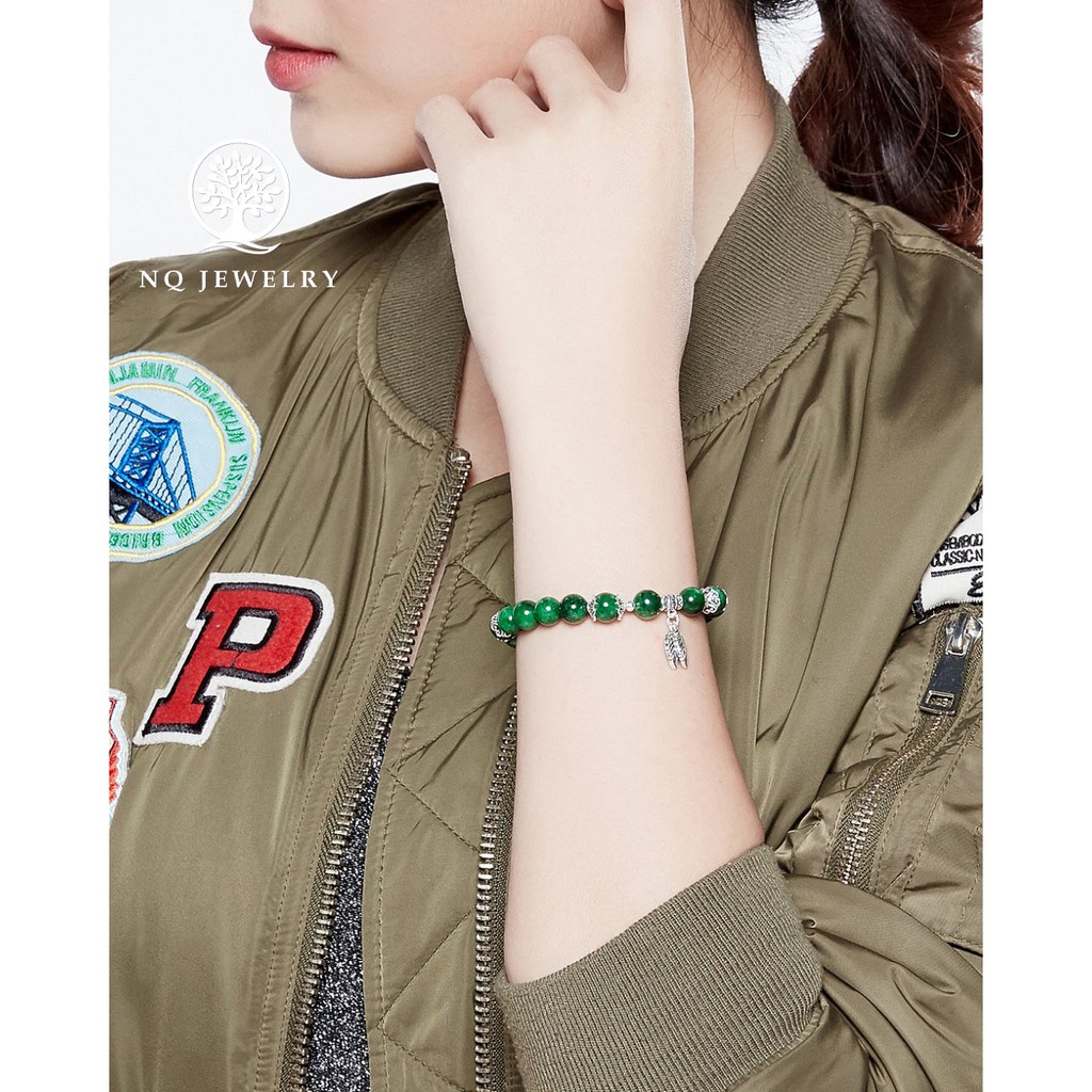 Vòng tay charm lá bạc - NQ Jewelry