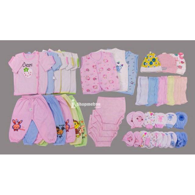 Set 36 món đồ sơ sinh dành cho bé gái