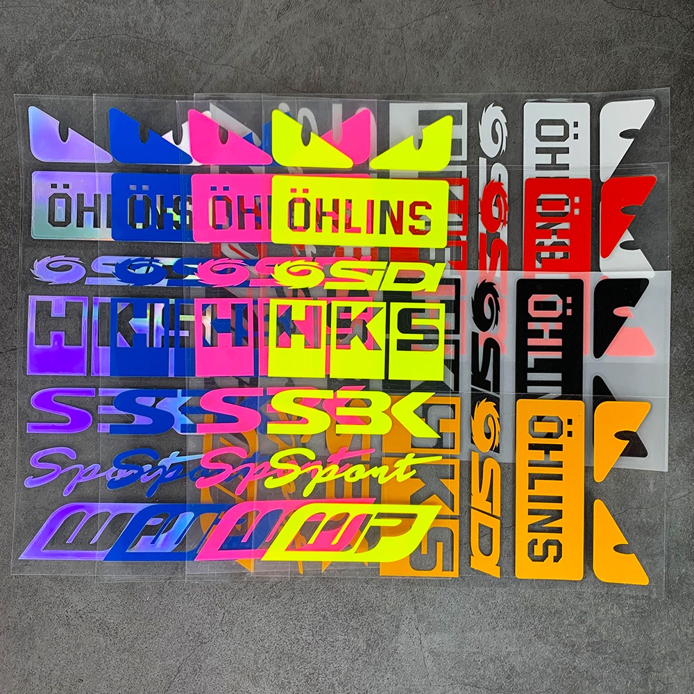 Nhãn hiệu Xe máy Ngoại vi Nhãn dán Mũ bảo hiểm phản quang Trang trí Decal Fender Sửa đổi Nhãn dán Phụ kiện