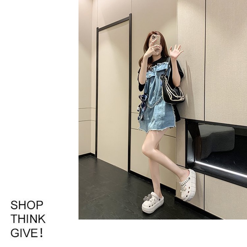 Dép sục crocs đế cao dày phiên bản đặc biệt mẫu mới nhất 2022 Giày sục sandal phong cách ulzzang Kichi