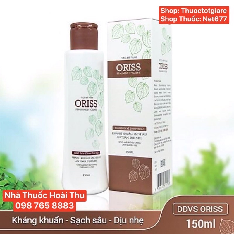 Dung dịch vệ sinh Phụ nữ ORISS - chiết xuất lá Trầu không