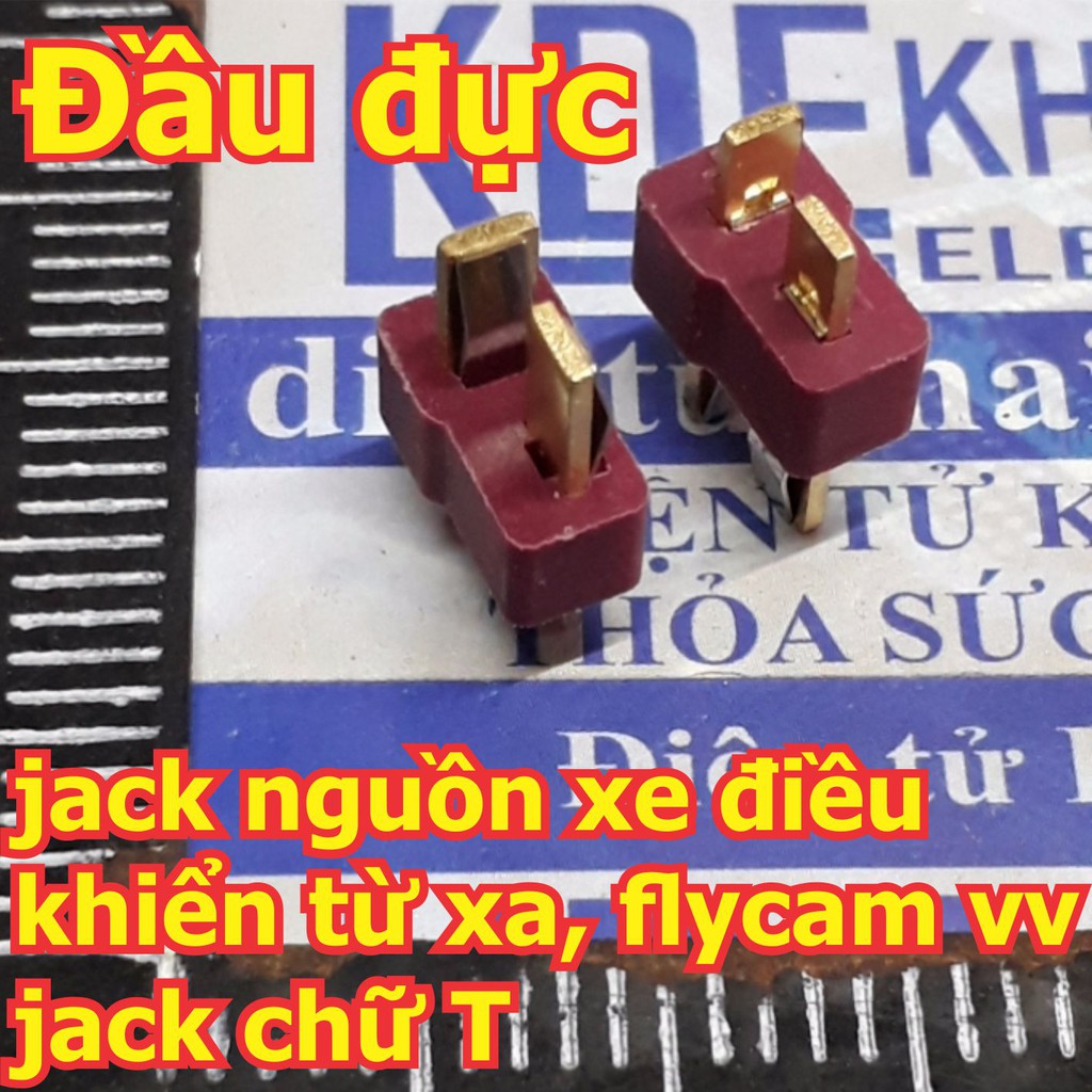 2 bộ đực + cái jack nguồn xe điều khiển từ xa, flycam vv jack chữ T kde5932