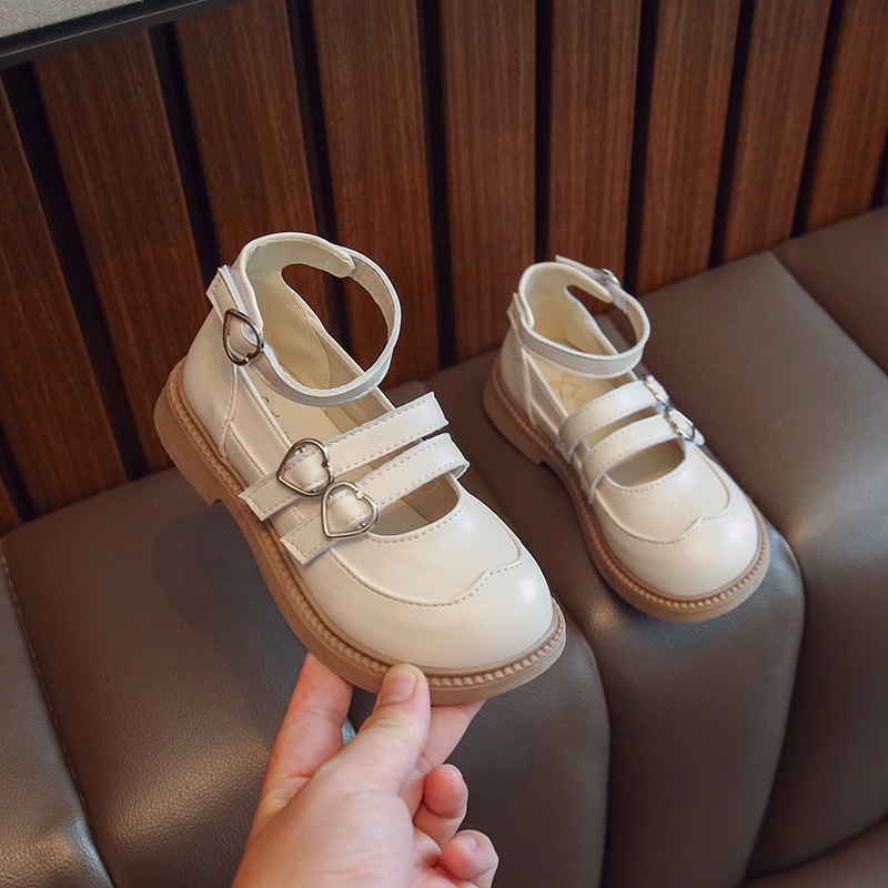Giày Da Đế Mềm Chống Trượt Phong Cách Cổ Điển Cho Bé Gái 3-16 Tuổi