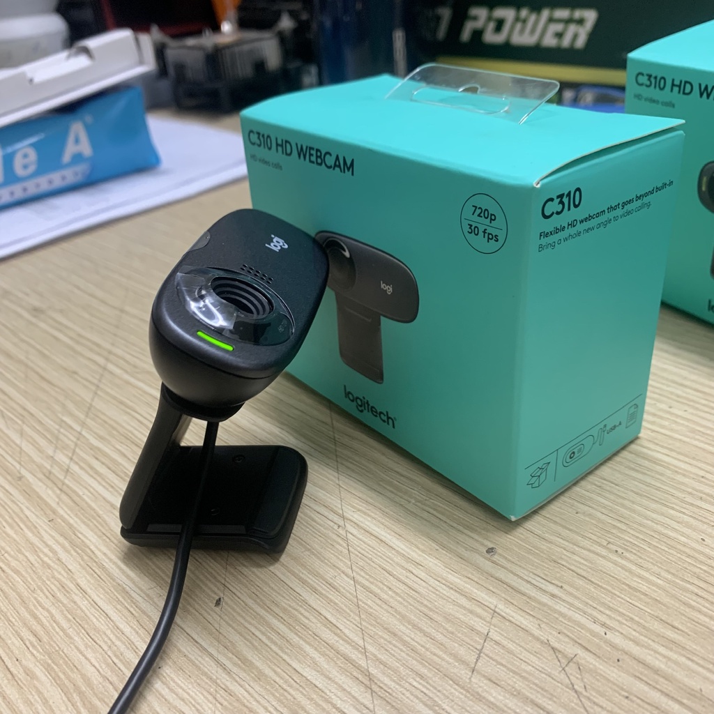 Webcam Logitech C310 Full HD, Tích hợp Micro, Góc rộng 60 độ, Chống ngược sáng, Nhận diện khuôn mặt