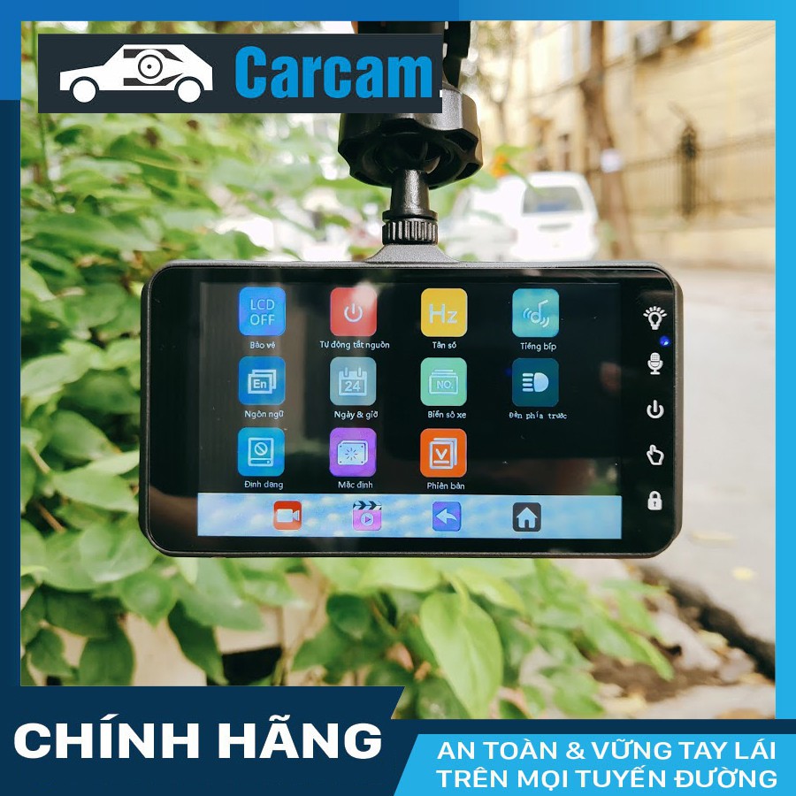 Camera hành trình ô tô K2 Touch có camera lùi + thẻ nhớ 32GB Class 10