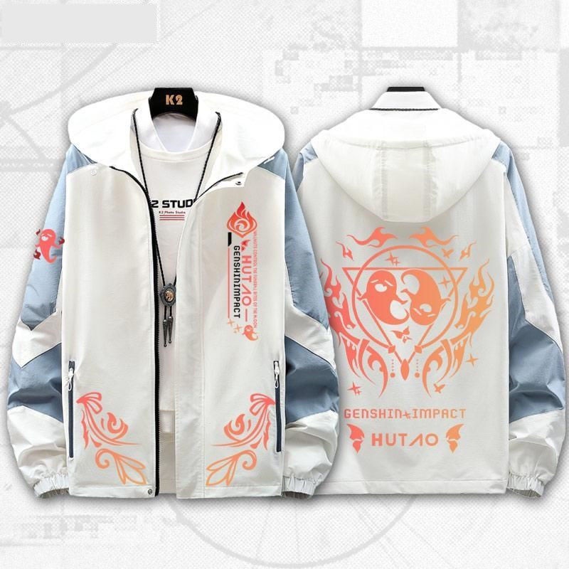 Genshin Impact game surrounding Hu Tao walnut two-dimensional impression clothes men's and women's same sweater jacket jacket autumn and winter