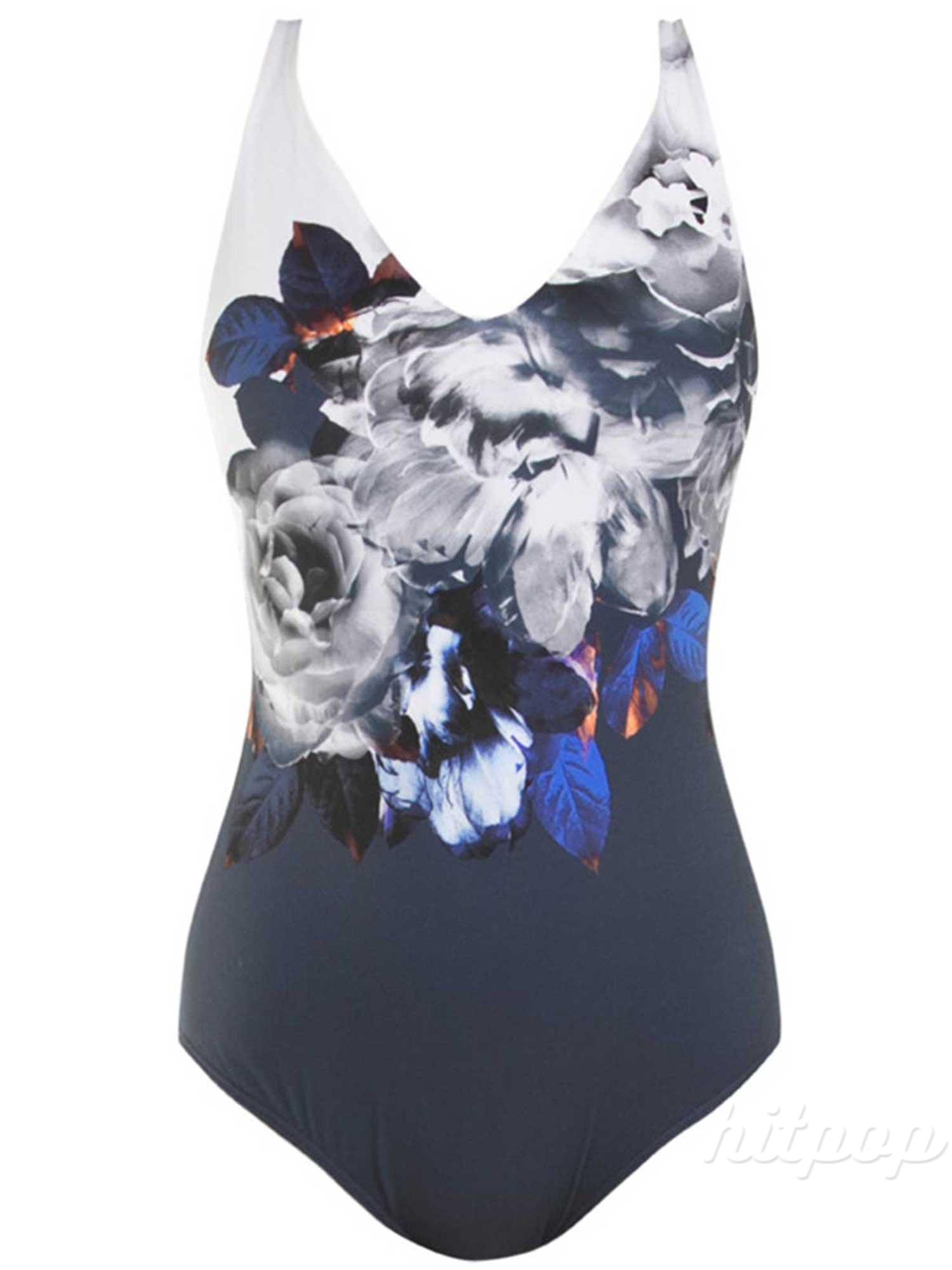 Đồ Bơi Một Mảnh Cổ V Họa Tiết Hoa Cho Nữ | BigBuy360 - bigbuy360.vn