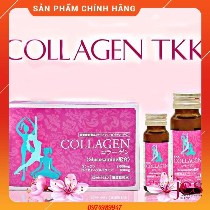 [Chính Hãng] Hộp 5 Chai Nước Uống Đẹp Da TKK Collagen 5000mg Glucosamine 300mg | BigBuy360 - bigbuy360.vn