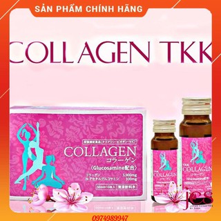 [Chính Hãng] Hộp 5 Chai Nước Uống Đẹp Da TKK Collagen 5000mg Glucosamine 300mg