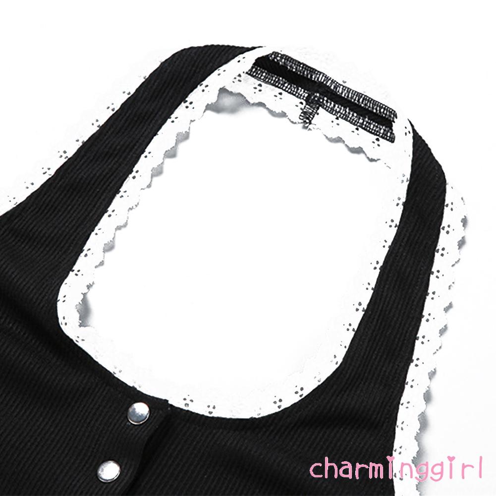 Áo Nữ Không Tay Phối Ren Thời Trang Quyến Rũ