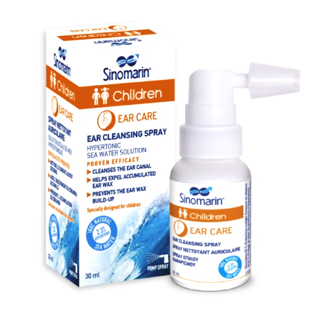 Vệ sinh tai & Ngừa nút ráy tai trẻ em - SINOMARIN Children Ear Care - 30ml - màu cam