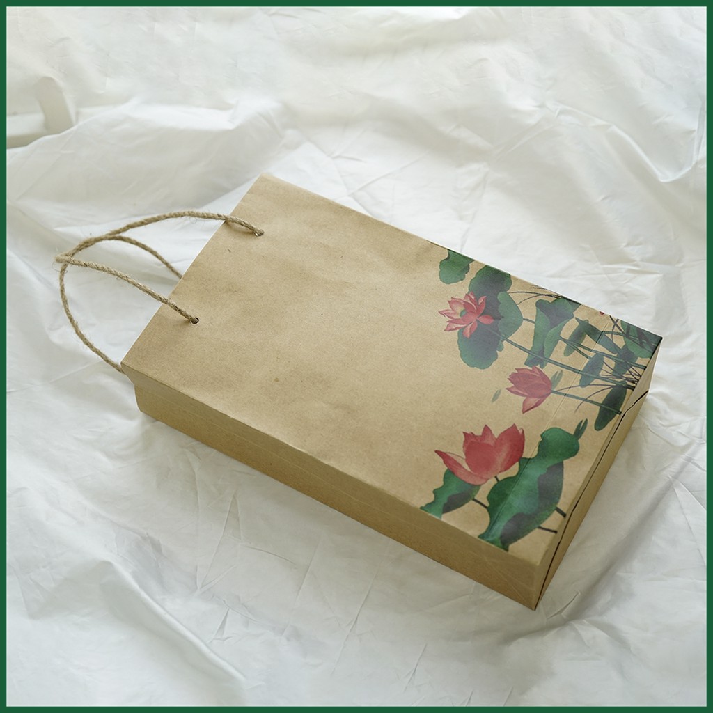 Túi giấy quà tặng An Nhiên in hình hoa sen