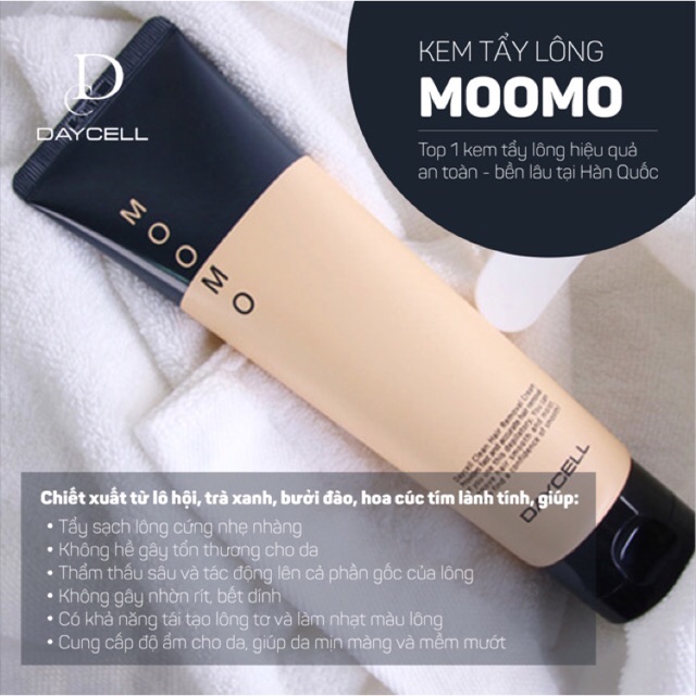 KEM TẨY LÔNG MOOMO DAYCELL 150ml