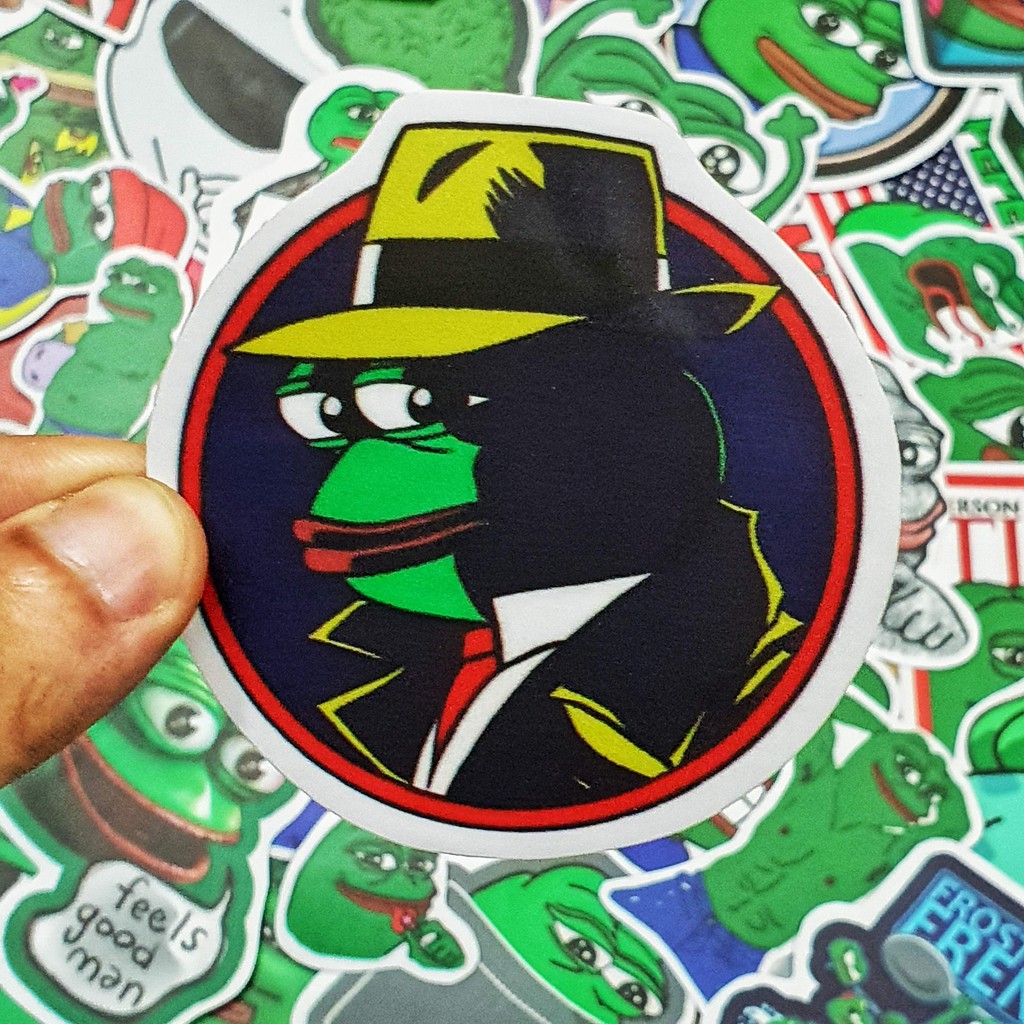 Combo hình dán sticker Pepe Meme Troll siêu hot sticker pvc chống nước cao cấp, không bay màu