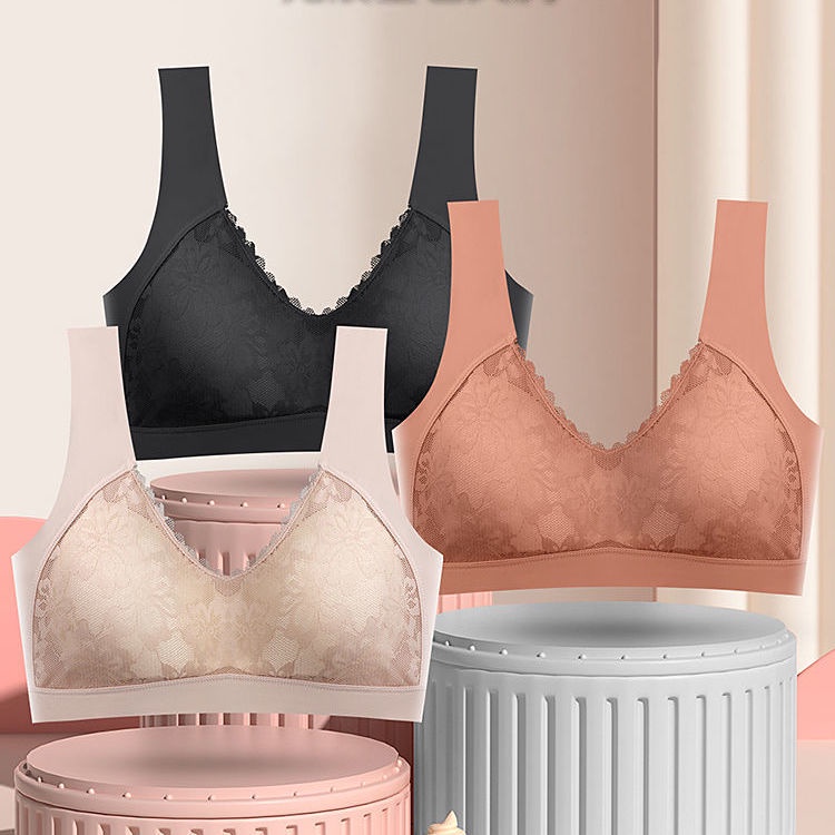 Áo Ngực Thể Thao Không Gọng Phối Ren Lưng Kiểu Thái Lan Thiết Kế Xinh Xắn Cho Nữ