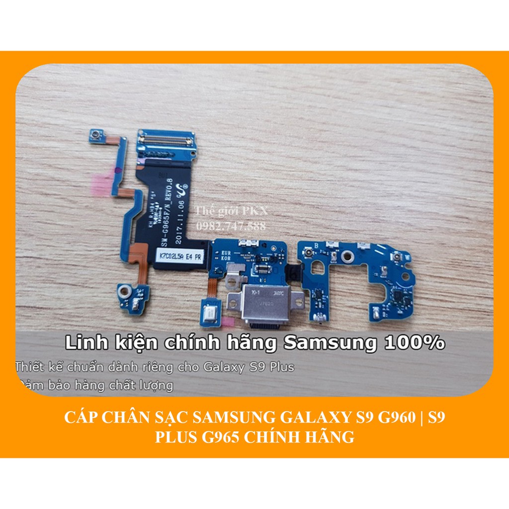 Cụm cáp chân sạc Galaxy S9 | Galaxy S9 Plus chính hãng G960F G960N G960U G960D G965F G965N G965U G965D...