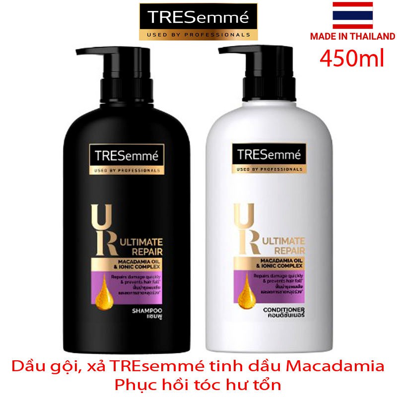 Dầu gội, xả TREsemmé UR 450ml - Thái Lan