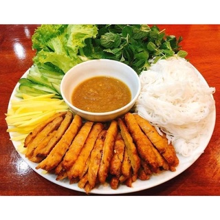 (SBFoods-CHUYÊN SỈ) Nem lụi huế túi 12 chiếc kèm chấm