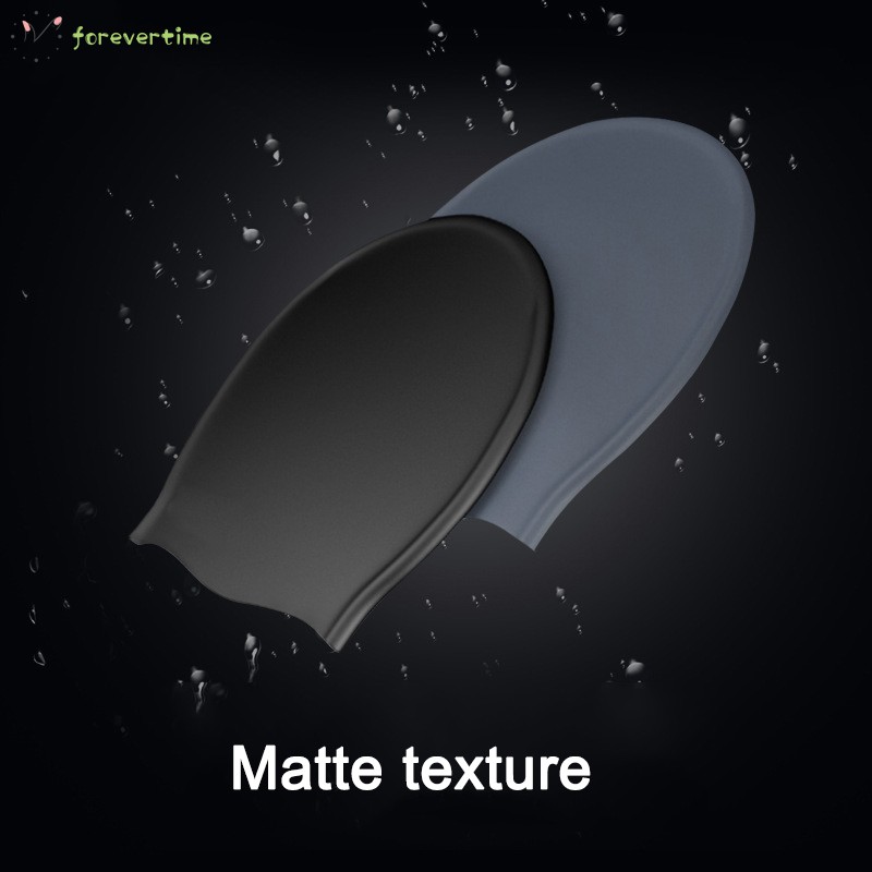 #mũ# 1pcs Adult Swim Cap Silicone Swimming Pool Hat Plain Flat Matte Waterproof Ear Protection