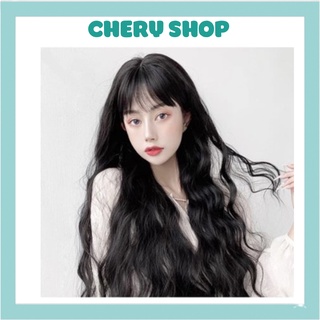 Tóc giả nguyên đầu xù dài 😘❤️ FREESHIP ❤️ tóc nguyên đầu tặng kèm lưới