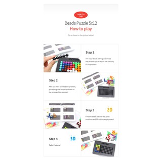 Đồ chơi đố trí viên bi IQ Puzzlia Beads puzzle 5x12