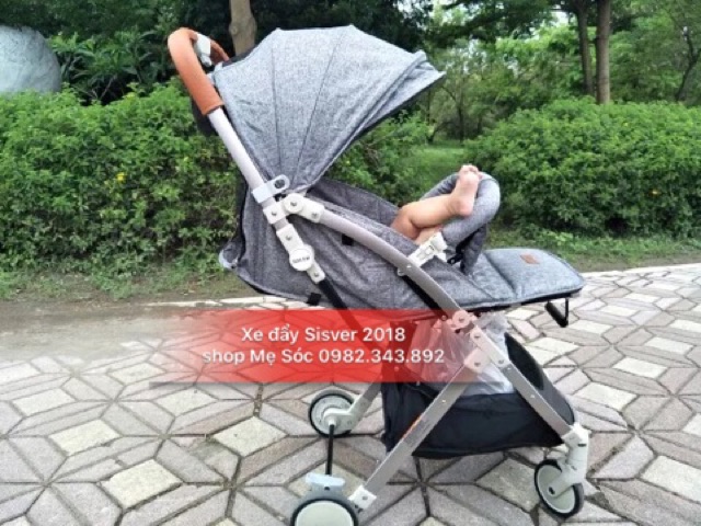 Xe đẩy Gấp gọn Sisver 2018 1 chiều 3 tư thế