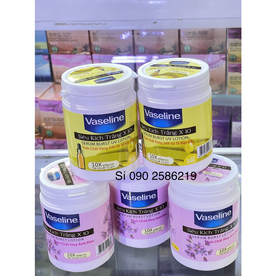 ￼Body Siêu Kích Trắng Vaseline 250g