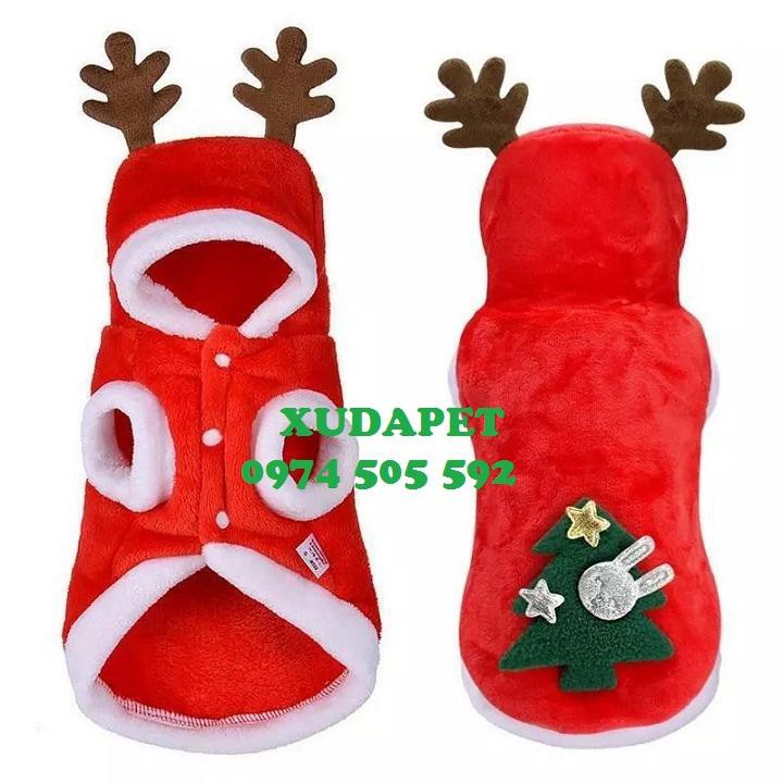 ÁO NOEL CÂY THÔNG CHO CHÓ MÈO SIÊU NGỘ NGHĨNH – XUDAPET – CT01