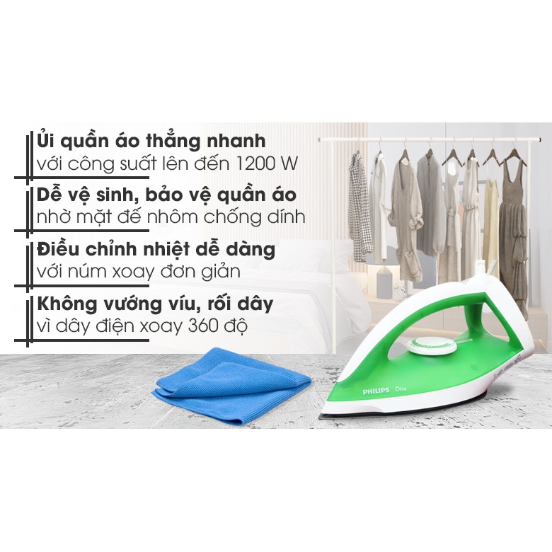Bàn là khô PHILIPS GC122/39