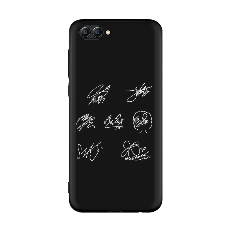 Ốp điện thoại silicone TPU mềm in hình chữ ký BTS W35 cho Huawei P20 P30 P40 Lite Pro Max