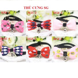 Vòng đeo cổ mẫu nơ xinh xắn dành cho chó mèo