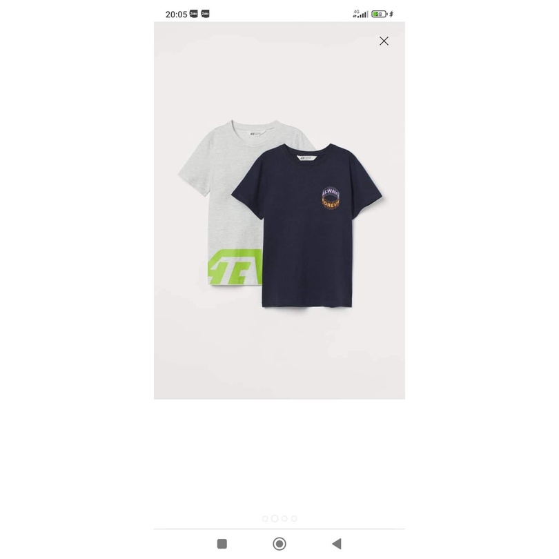 set 2 áo HM size 8-10y
