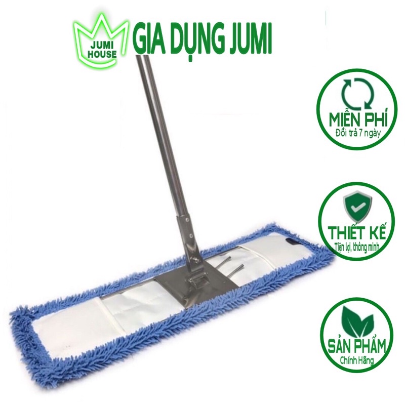 Cây Lau Nhà Công Nghiệp - Cây Lau Nhà San Hô Bản To 60cm sợi Mycrofiber Siêu Thấm