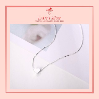 [TẶNG HỘP + KHĂN] Dây chuyền nữ bạc Ý mặt trái tim nhỏ - Vòng cổ bạc nữ