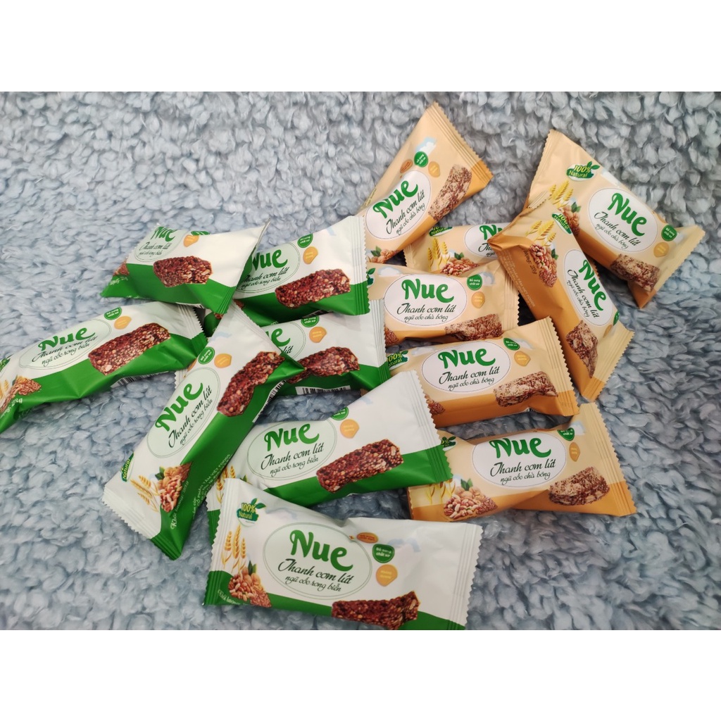 Hộp 12 Thanh cơm lứt ngũ cốc - Thơm ngon, bổ dưỡng - Hỗ trợ giảm kg