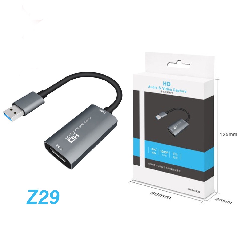 Capture HDMI , Thiết bị ghi hình USB 3.0 HDMI cho Macbook, laptop cho Macbook, laptop dùng livestream -dc4769