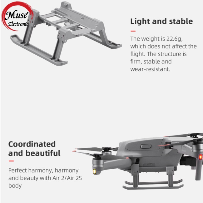 Bộ Chân Tiếp Đất Mở Rộng Chất Lượng Cao Cho Dji air 2s / air 2