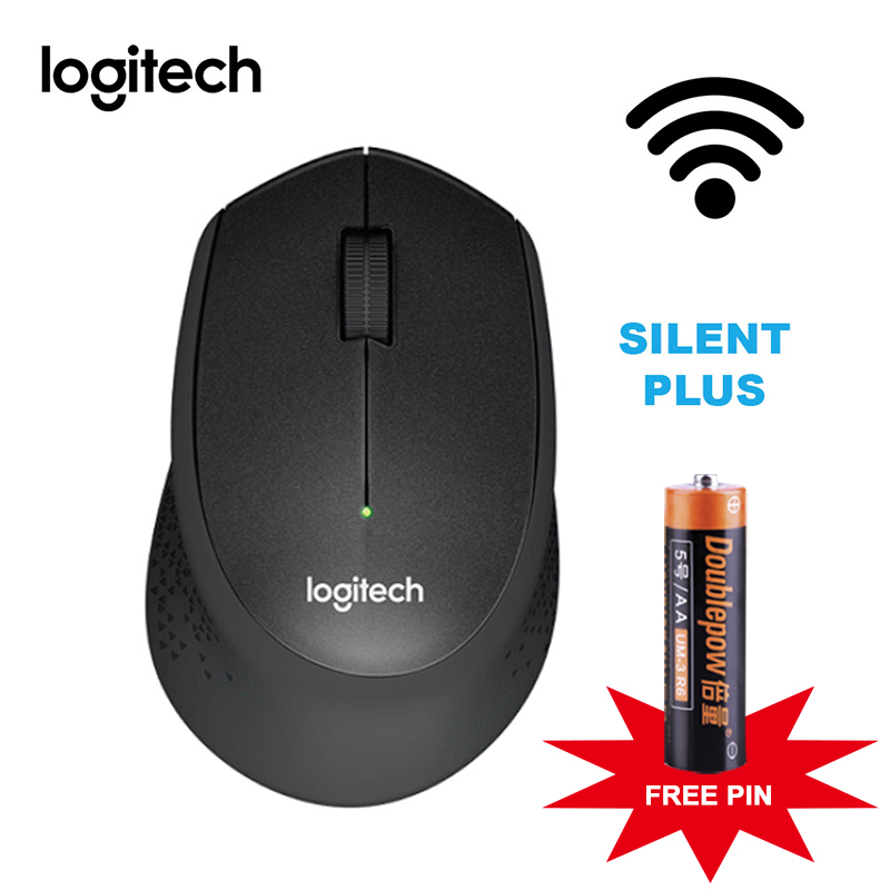 Chuột không dây không dây Logitech M331 (đen-đỏ) - Bảo Hành 1 tháng - LJM331