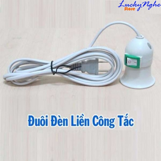 Đui đèn uốn dẻo 360 độ có công tắc 30cm chịu nhiệt tốt dùng cho bóng đèn điện cắm trực tiếp vào ổ cắm