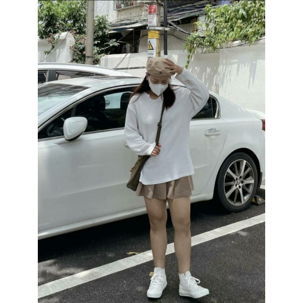 Áo len tổ ong, form rộng hàng Quảng Châu siêu xinh có sẵn