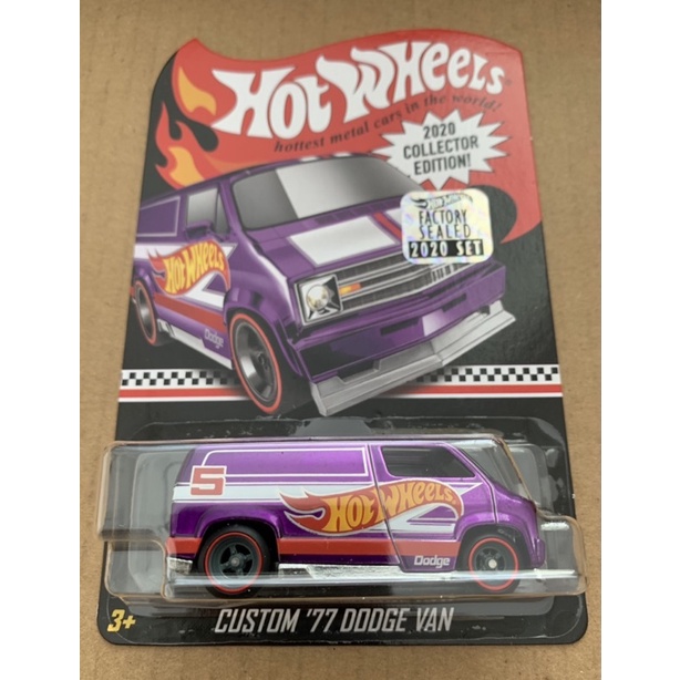 Xe Hot Wheels Mail in Custom ‘77 Dodge Van Collector Edition with Protector