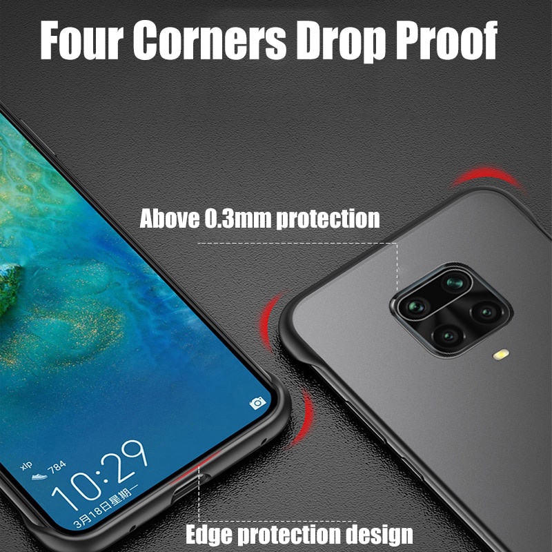 Ốp Điện Thoại Nhựa Chống Sốc Không Viền Cho Xiaomi Redmi Note 8 9 10 Pro Xiaomi 10 11 10T Pro Mi 12 12X 12Pro